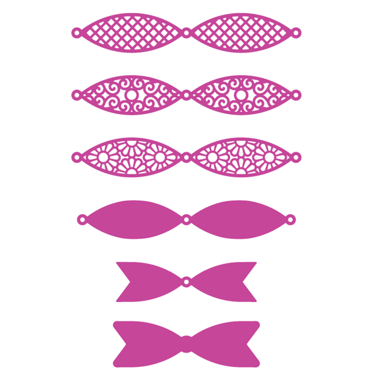 The Paper Boutique Lacy Collection - Beautiful Bows Lacy Cutting Dies