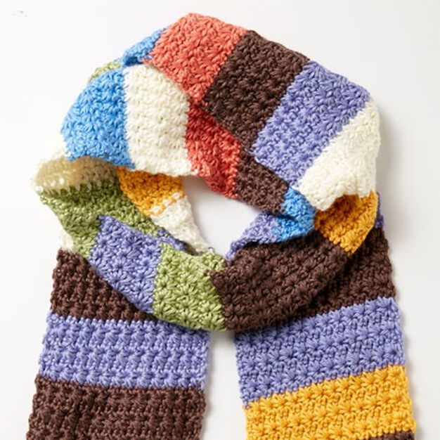 Caron Simply Soft Crochet Mood Scarf | Creative Crafting World