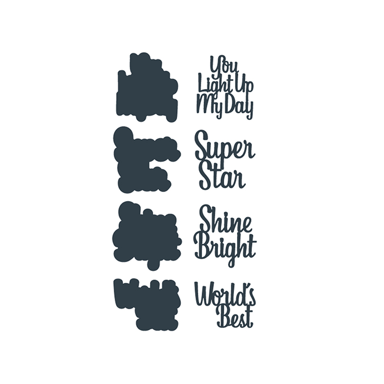 The Paper Boutique Celestial Collection - Sentiments Volume XI Cutting Dies