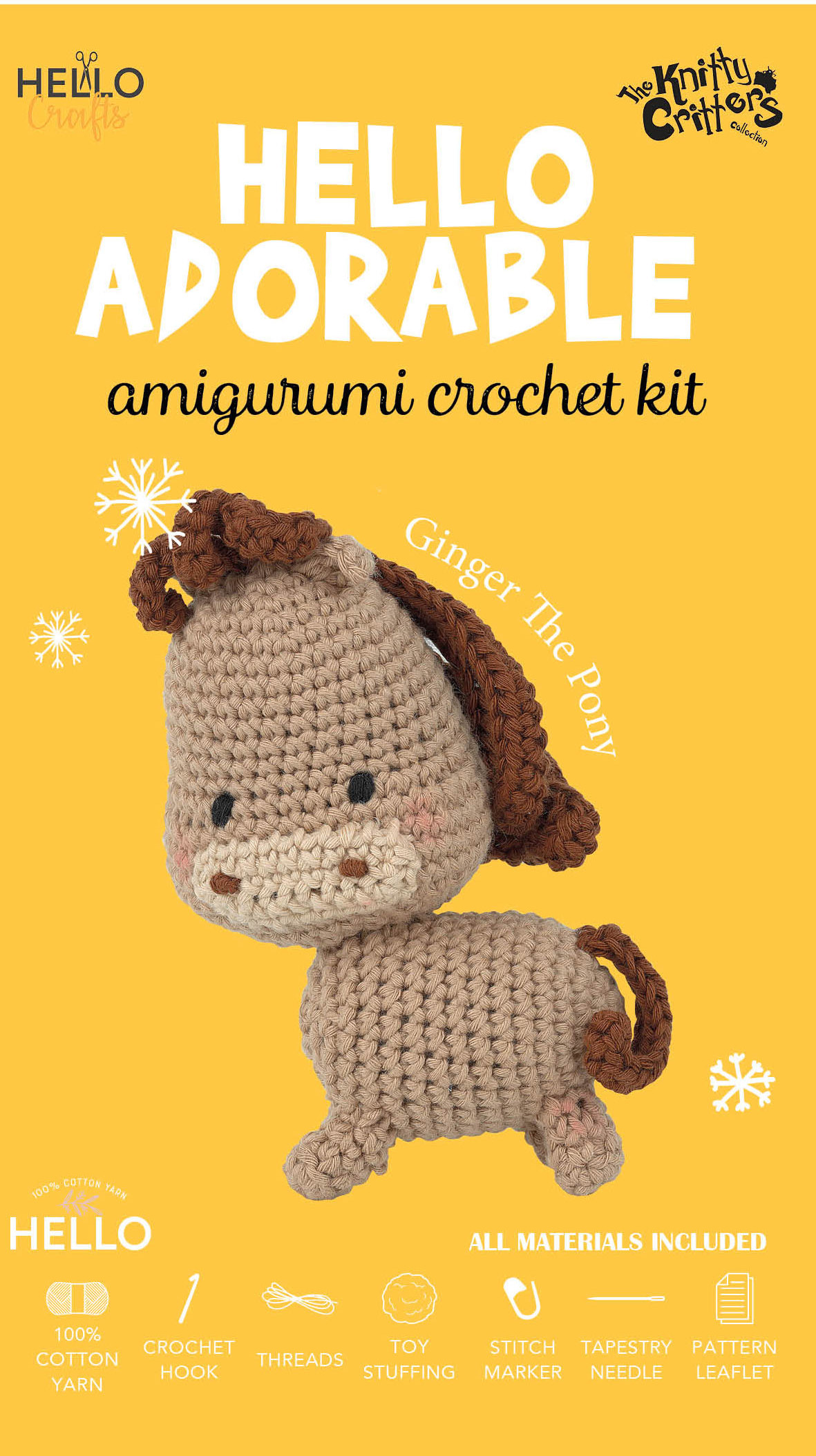 Knitty Critters - Adorables - Ginger The Pony