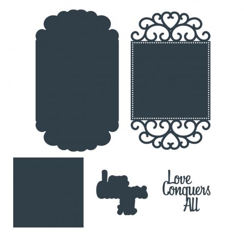 The Paper Boutique Secret Romance Collection - Love Conquers All Cutting Dies
