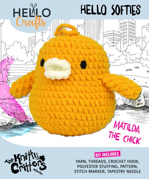 Knitty Critters - Hello Softie Crochet Kits - Matilda The Chick