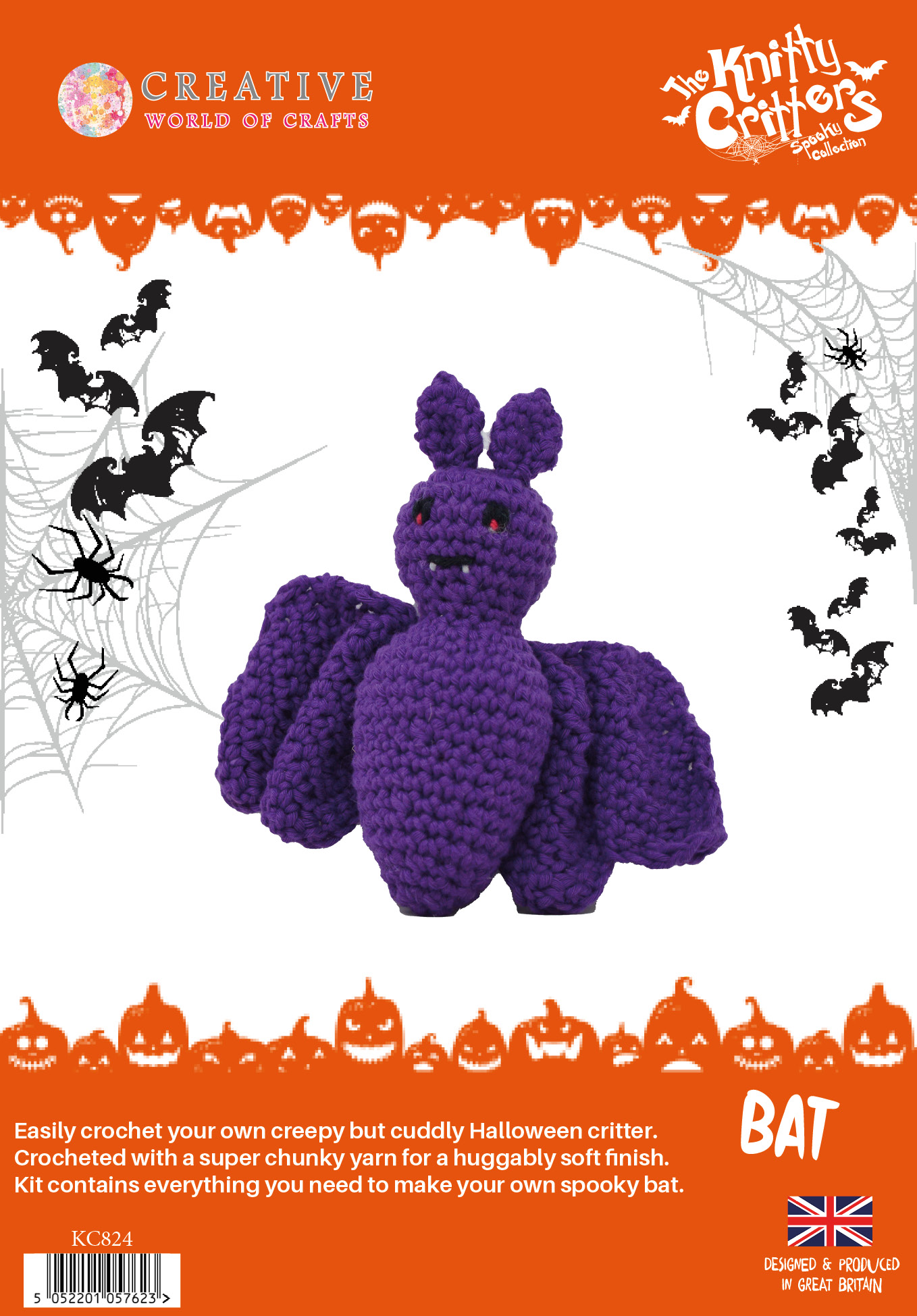 Knitty Critters KC616 - Kit Uncinetto Per Creare Animaletti, Filato Bernat Baby Incluso, Progetto Completo Per Principianti Ed Esperti