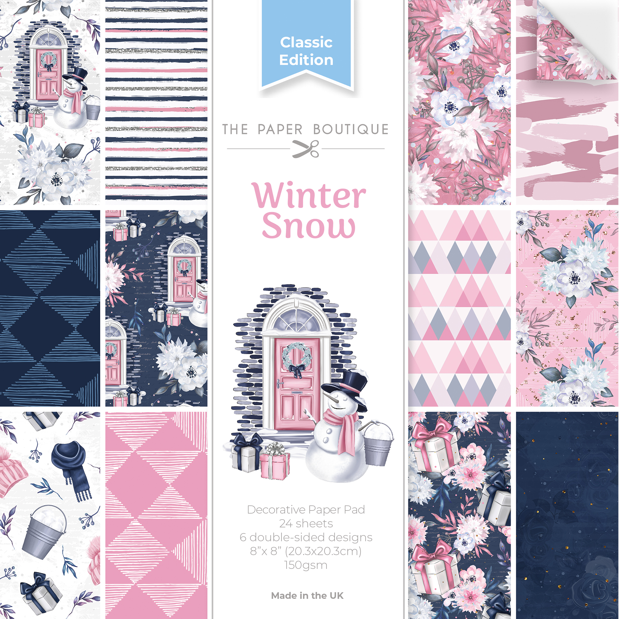 The Paper Boutique - Winter Snow - 8x8 Decorative Paper Pad PB2142