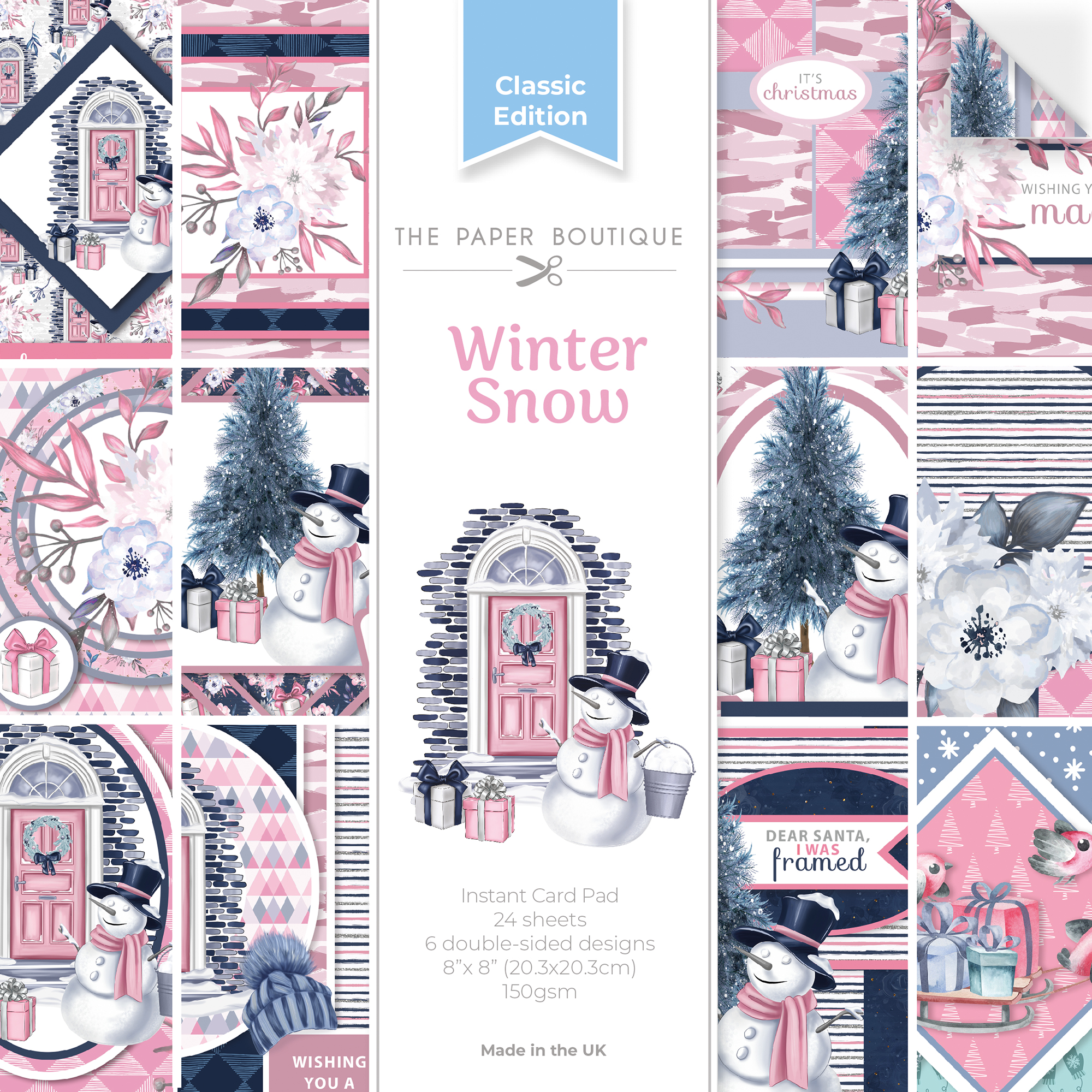 The Paper Boutique - Winter Snow -  8x8 Instant Card Pad PB2147