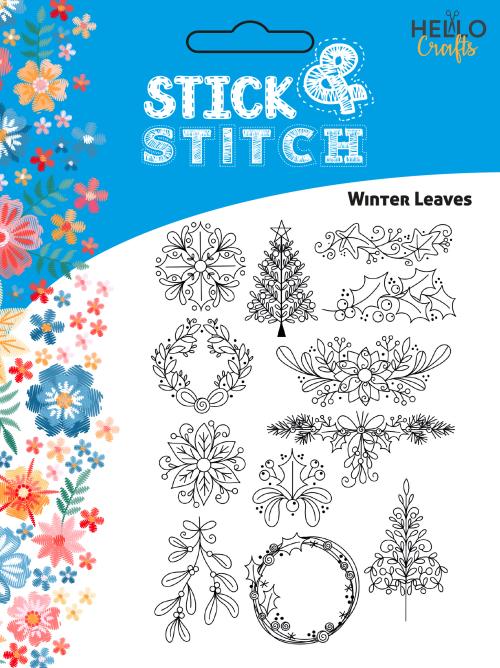 Stick & Stitch - Winter Leaves