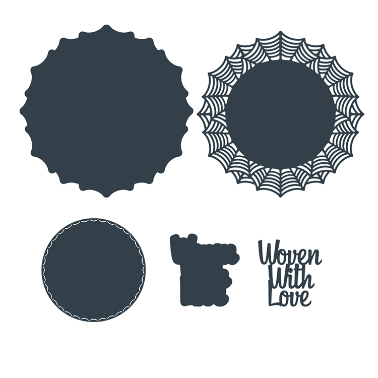 The Paper Boutique Wickedly Wonderful Collection - Woven With Love Cutting Dies